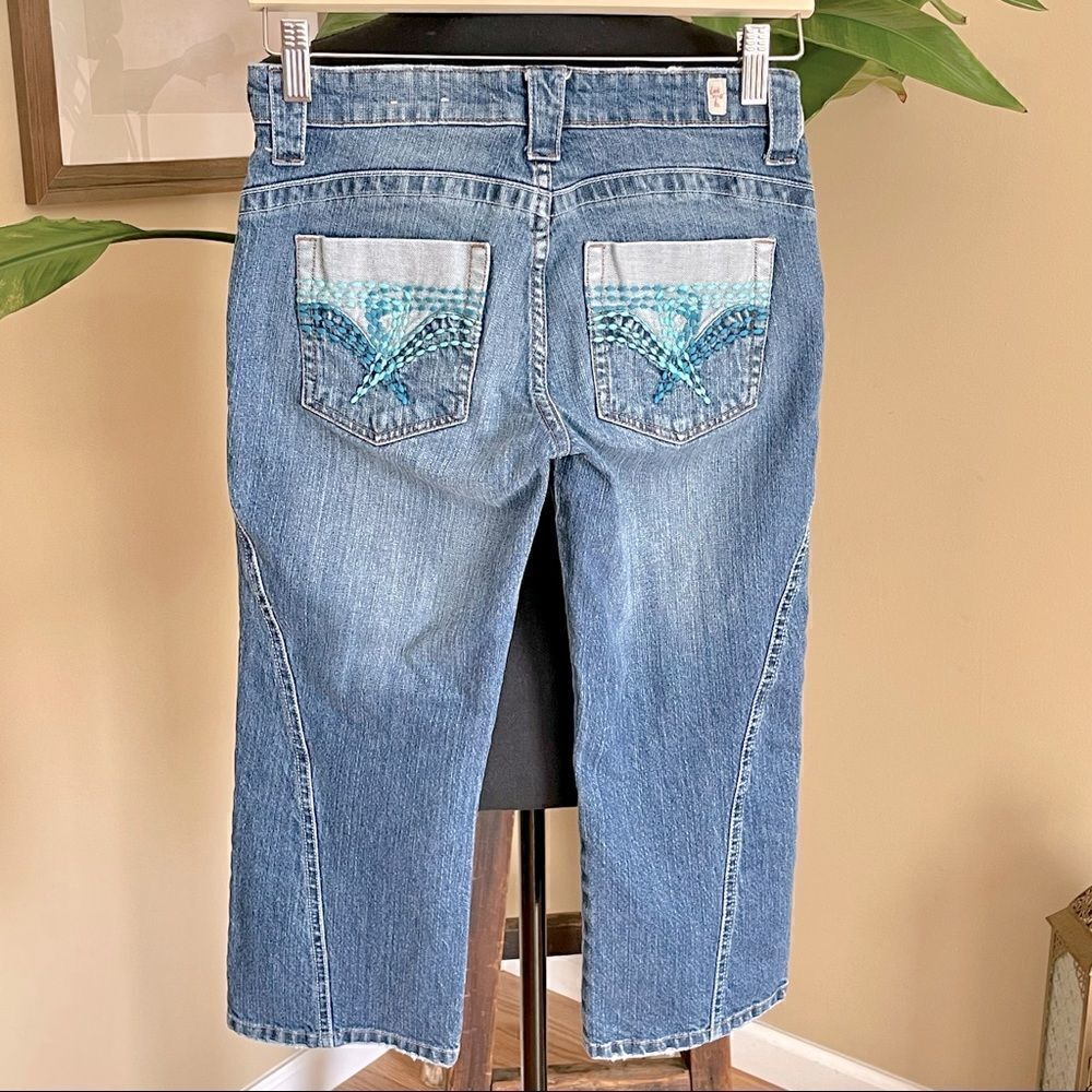 Bongo Vintage Y2K cropped capri low rise jeans - Picture 4 of 14